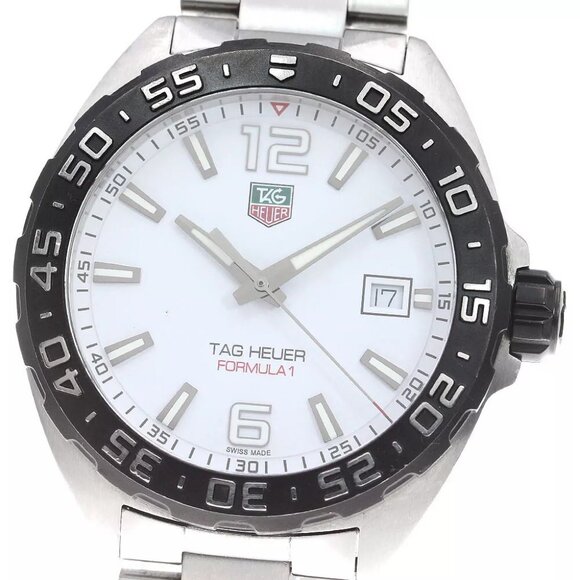 TAG HEUER Formula 1 WAZ1111 Date White Dial Quartz Men\'s Watch_842156 main image 11